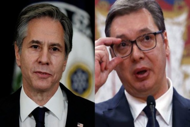 US Secretary of State Blinken writes to Vucic / I request mutual recognition of Kosovo and Serbia