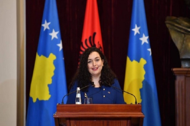 President Vjosa Osmani, meeting with US Ambassador Kosnett
