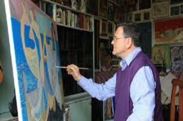 Albanian painter, Nikolet Vasia