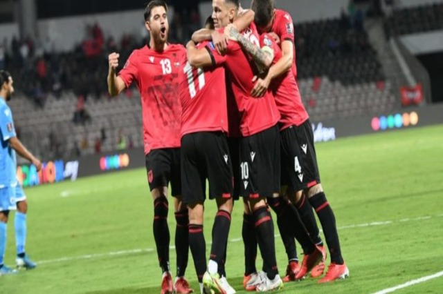 Albania climbs to second place, a deep victory against San Marino