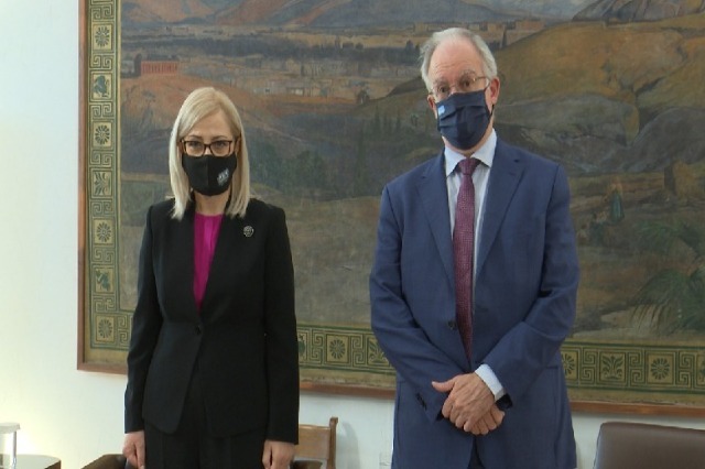 Speaker of Parliament Lindita Nikolla on official visit in Greece